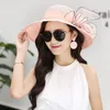 Elegante Kappen Frühling Sommer Hut Für Damen Blume Eimer Hut Frauen Breiter Krempe AntiUV Stroh Sonnenhüte Weibliche Fedoras Hats177p1762718