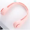 Freeshipping Mini USB portátil Fan Neck com bateria recarregável Ultra tranquila vento Wearable Fan handheld Air Cooler Conditioner Outdoor