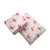 Flamingo 100 pçs/lote plástico Mailer Envelopes Sacos Auto-selo adesivo Sacos de armazenamento Poly Postal Shipping Mailing Bags Frete grátis