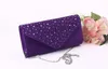 New-Evening bags Women Satin Long Hasp Clutch Bags Simple Cosmetic wedding