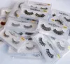 Factory Direct DHL Gratis verzending Nieuwe 3D Mink Eyelashes Messy Eye Lash Extension Sexy Wimper Volledige Strip Eye Washes door chemische vezels!