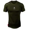 여름 새 디자이너 망 체육관 T 셔츠 Crossfit 휘트니스 보디 빌딩 패션 남성 짧은 의류 브랜드 5 색 티셔츠