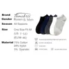 5 par Solid Classic Socks Casual Travel Business Work White Black Invisible Short Style Lot Pack presenter för män 100 Cotton Sock260x