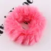 Yumuşak Kabarık Faux Kürk Bulanık Noble Hairband Scrunchie Elastik Saç Halka Halat Saç Aksesuarları Elastik Bej Pembe Saç Bantları