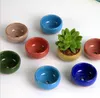 Tuinbenodigdheden Praktische ronde keramiek pot ademende mini plantenbakken voor thuis desktop succulent planten bloempot
