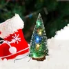 Mini Noel Ağacı LED Noel Süslemeleri Ev için 2020 Mini LED Fenerler Lamba Işıkları DIY Minyatür Ağacı