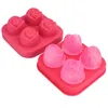 Rose Ice Cube Mold Maker Cake Baking Moulds Silicone Whiskey Wine 3D Cubo De Hielo Mould Kitchen Gadgets Cocktail Rose Ice Cube Moulds