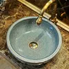 Китайский Гардероб СТОЛЕШНИЦЕ фарфора Умывальник ванной раковины керамические искусства ручной росписью умывальники