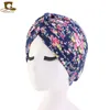 Nuovo cotone con stampa floreale Turbante Cappello Bandana Sciarpa Cancro Chemioterapia Chemio Berretti Headwrap Caps Sleep Cap per donna