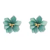 Stud 2021 Japan And South Korea Fashion Jewelry Exaggerated Big Flower Earrings Three Colors Beach Holiday For Momen12510889