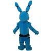 2020 Fabriks Hot Sale Fem nätter på Freddy's Fnaf Toy Creepy Blue Bunny Mascot Kostymdräkt Halloween Julfödelsedagklänning Vuxenstorlek