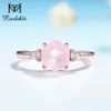 rose quartz ring sterling silver