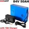 Batterie de vélo électrique 23S 17P 84v 50ah pour Samsung INR18650-30Q 5000w 7000w 8000w scooter lithium avec chargeur 10A