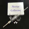 Nectar Collector Kit Glas Rökningstips med Titanium och Quartz Nail Dish 10mm 14mm 18mm Glasrör i lager