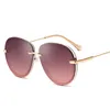 2022 Classic Big Frame Round Sunglasses WomenMen Brand Designer Alloy Mirror Sun Glasses Vintage Modis Oculos8162511