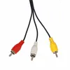 1,5m 3,5 mm jack till 3 RCA Male Audio Video AV-kabel AUX Stereo Cord 3rca Standard Converter Wire för högtalare TV Box CD DVD