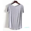 Hot Sale Women V Neck Kortärmad T-shirts Sommar med fickor S-4XL Plus Size Bottoming Loose European Style Tops Drop Shipping