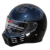 Kaski motocyklowe 2021 Motor Helmet Włókno szklane Full Twarzy Mężczyźni Kobiety Retro Motocross Helpper Head Wear Outdector1