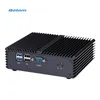 Freeshipping Mini Pc Core I3 I5プロセッサーデュアルLAN 4 COMポートファンレスミニ産業PC x86