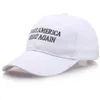 Sombrero Trump bordado Haga que Estados Unidos vuelva a ser grande Sombrero Bandera MAGA Suministros electorales de EE. UU. Color sólido Deportes Sombreros para el sol al aire libre LJJP3984916598