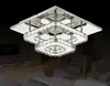 Quadratische Kristall-Deckenleuchte, 36 W, Gang-LED, moderne Lampe, hängende Hängeleuchte für Wohnzimmer, Schlafzimmer