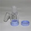 Glass Removable Ash Catcher Bubbler hookah with 7ML Silicone Container 14MM joint for Glas Bongs Honeycomb Water Pipe ashcatcher