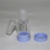 Narghilè Bubbler Catcher Ash Catcher in vetro rimovibile con contenitore in silicone 7ML Giunto 14MM per Glas Bong Honeycomb Water Pipe ashcatcher