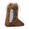 Glitter Christmas Stocking Rood Wit Zwart Paars Champagne Sequin Xmas Stocking Kids Santa Geschenken Opbergtas