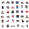 Pack of 50Pcs Wholesale USA President Trump Graffiti Stickers Waterproof No-duplicate sticker For Notebook Skateboard Bottle Car decals