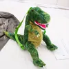 Yaratıcı 3D dinozor bebek sırt çantası sevimli hayvan karikatür peluş oyuncak seyahat sırt çantası çocuklar039s tyrannosaurus sırt çantası kızları chri3691908