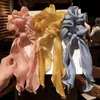 Nouvelle mode Bowknot Bands à cheveux élastiques Ties à cheveux Halloween Long Ribbon Pony Ponytail Hing Ring For Women Girls Accessories1206982