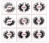 DHL Nieuwe 25mm Mink Eyelash 5D Mink Eyelashes Natural False Big Volumn Luxe Make-up Dramatische wimpers