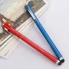 100pcs/lot 2 in 1 Capacitive Pen Touch Screen Drawing Pen Stylus Touch Head Neutral metal pens for Tablet PC Smart Phone