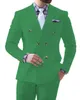 Białe mężczyzn garnitury wykonane na zamówienie Slim Fit podwójnie piersi Blazer Wedding Groom Tuxedos 2 sztuki formalne garnitury biznesowe najnowszy styl Jacka 2769