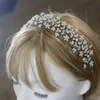 Luxury Bridal Crown Hairband Fashion Bridal Wreath Wedding Headwear with Zirconia Hair Accessories Women's Soft Headdress MX200720