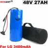 48V 27AH litiumjonbatteri för 8FUN 1200W Original LG 18650 Cell 13S Elektrisk cykel med en påse + 5A laddare