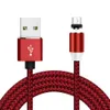 3 i 1 magnetisk kabelladdare linje nylon snabb laddningsladd typ C mikro USB-kabel