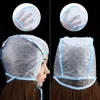 Profession jetable coloration des cheveux mettant en évidence les capuchons de teinture glaçage pointe avec aiguille cheveux transparents outil de capuchon de teinture livraison gratuite