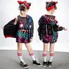 Barn Jazz Modern Dance Costume Sequins Girls Hip-Hop Costumes Set Jazz Dance Wear Children's Performance Clothing