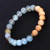 Ice Crack Agate Natural Stone Bracelet Essentiële olie Diffuser Houtparels Schakebellen vrouwen Men Mode Jewelry Will en Sandy