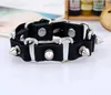 Moda no convencional hombre remache cinturón hebilla locomotora cuero pulsera moda cuero pulsera marrón negro elección tamaño 15mm * 24cm