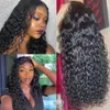 Nyaste 2020 djup del Curly spets främre mänskliga hår peruker för kvinnor 150 densitet brasiliansk remy hår 4x4 13x4 spets wigs5554201