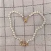 Collar colgante satelital de alta calidad Collar órbita de la cadena de perlas Joyas de moda para la fiesta de regalos4654111