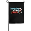 12x18inch Twenty One Pilots Garden Flag, 30x45cm Garden Yard, 100D Polyester Digital Gedrukt