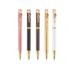 Germany Mordern Trendy Funky Design Sakura Pen Pearl Stone Clip Luxury Metal Ballpen Mother Wedding Gift Pen with Sakura Clip