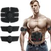 Venda quente EMS sem fio Muscle dispositivo Estimulador inteligente aptidão Treinamento Abdominal Elétrica Slimming Belt Adesivos corpo emagrecimento Belt Unisex