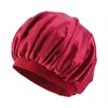 Silk Satin Bath Woman Caps Head Wrap Hair Care Bonnets Round Stretchable Fitted Sleep Hats Bathroom Accessories 5 3ba B2