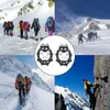 Jakość wspinaczka na zewnątrz Anniskid Crampons Zima Walk 19 zęby Ice Wędkarskie Snowshoes 201 Ze Stali Nierdzewnej Buty poślizgu Obejmuje alpinizm