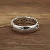 Ручное ретро Тайское серебряное кольцо Реал 925 Серебряные ювелирные изделия для мужчин и женщин обручальное кольцо 292J
