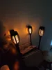 4 pièces LED lampe à flamme solaire scintillement étanche décoration de jardin paysage pelouse lampe chemin éclairage torche projecteur extérieur